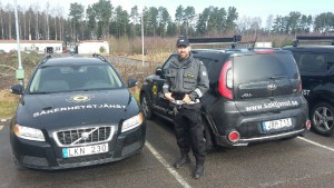 Säkerhetstjänst i väst.