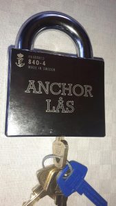 Anchor 880-4 med monterad Assa d12 låscylinder