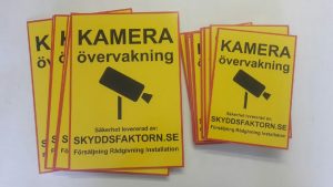 Kameraövervakning skyltar a4 och a5 1