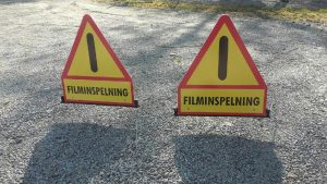 Filminspelning skyltar BORÅS